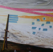 Umland, 2014, Mischtechnik, 60 x 60 cm